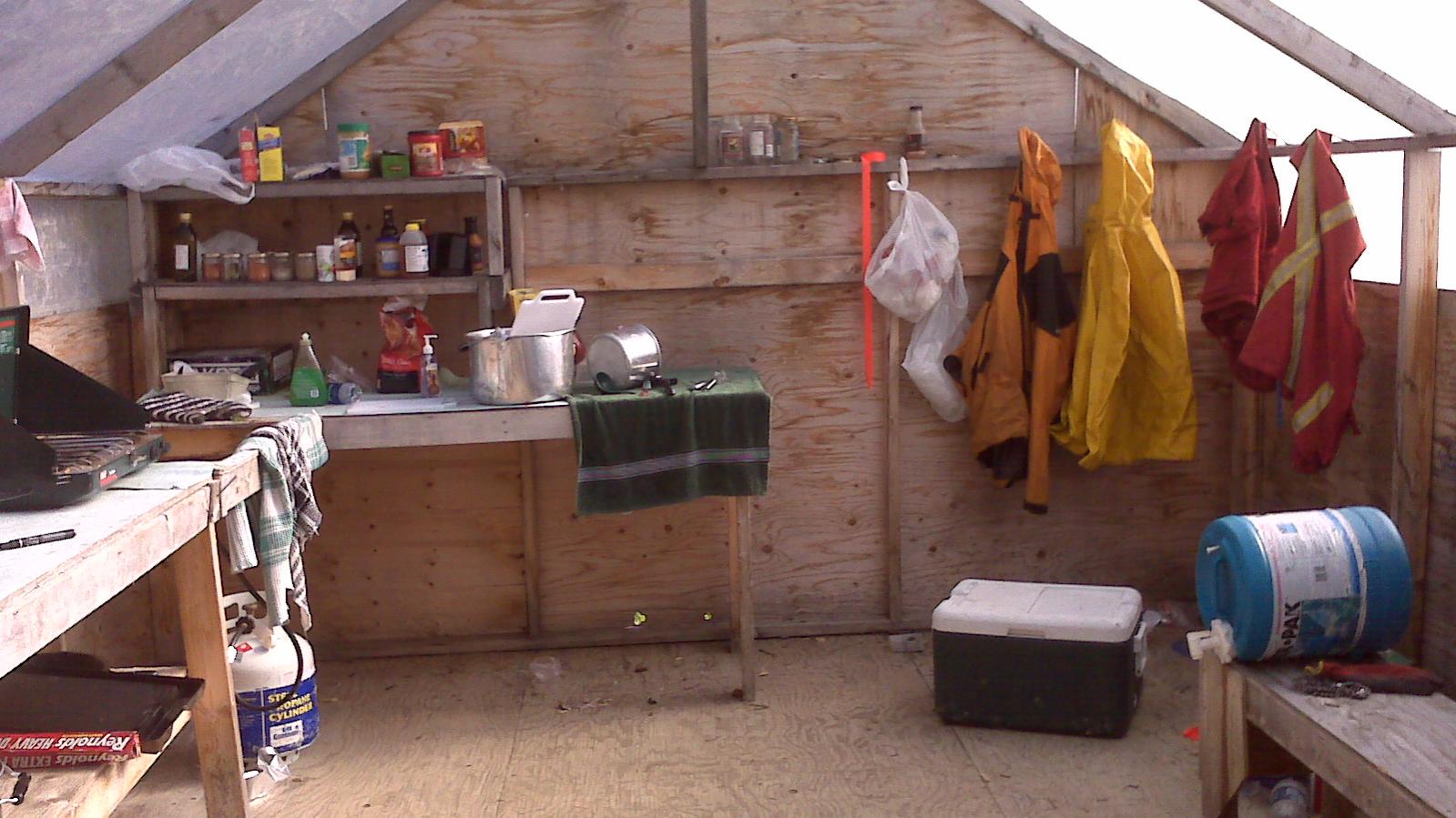 Exploration Camp Wall Tent at the Sphinx Molybdenum Project Southeast British Columbia