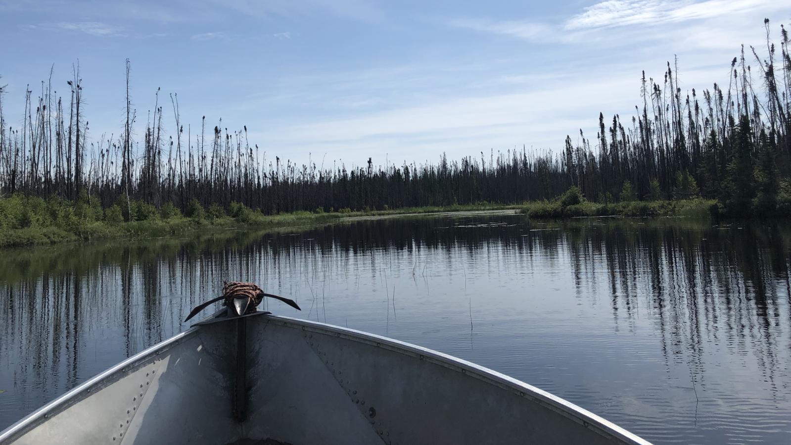 Accessing the Olson Gold Project by Boat in Northern Saskatchewan