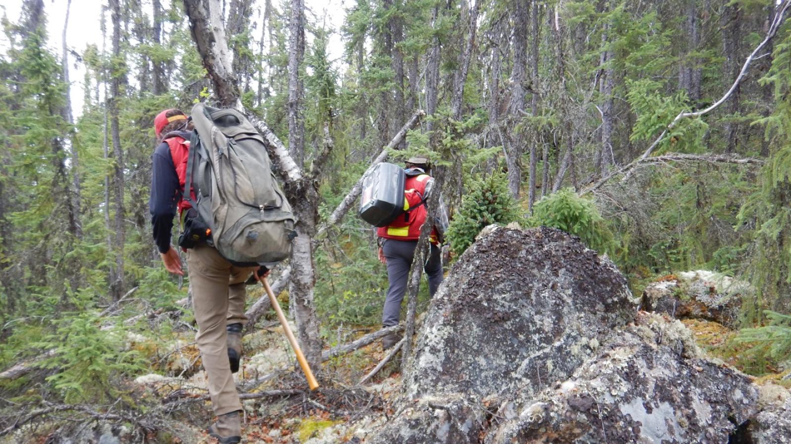 Prospecting Crew at Pine Channel - Northern Saskatchewan