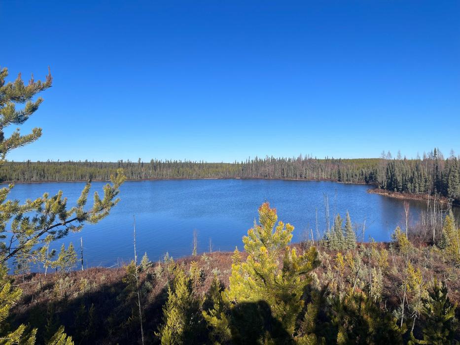 View from the George Lake Critical Metals Deposit in Northern Saskatchewan